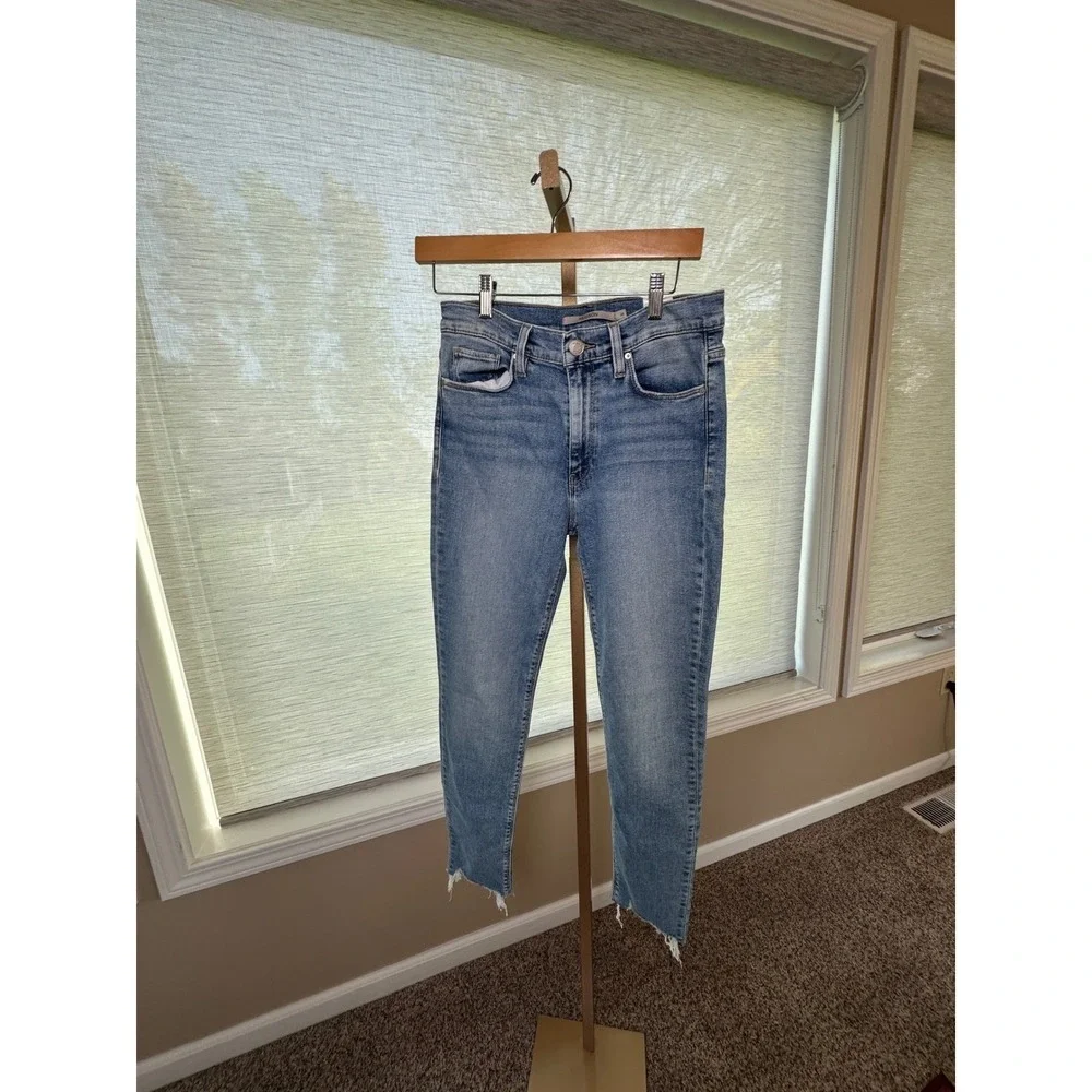 Hudson Jeans Womens Size 28 Light Wash Frayed Hem High Rise Denim - Picture 2 of 7
